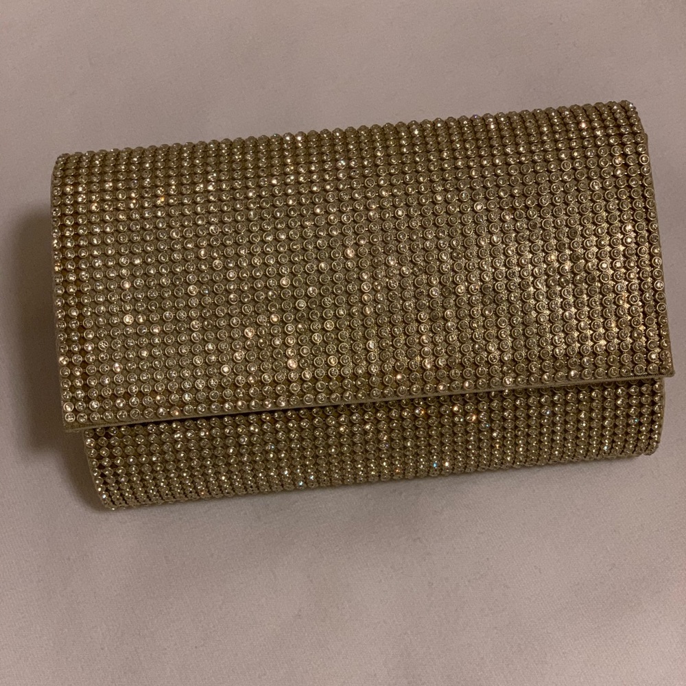 Champagne colored clutch